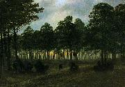 Caspar David Friedrich evening painting